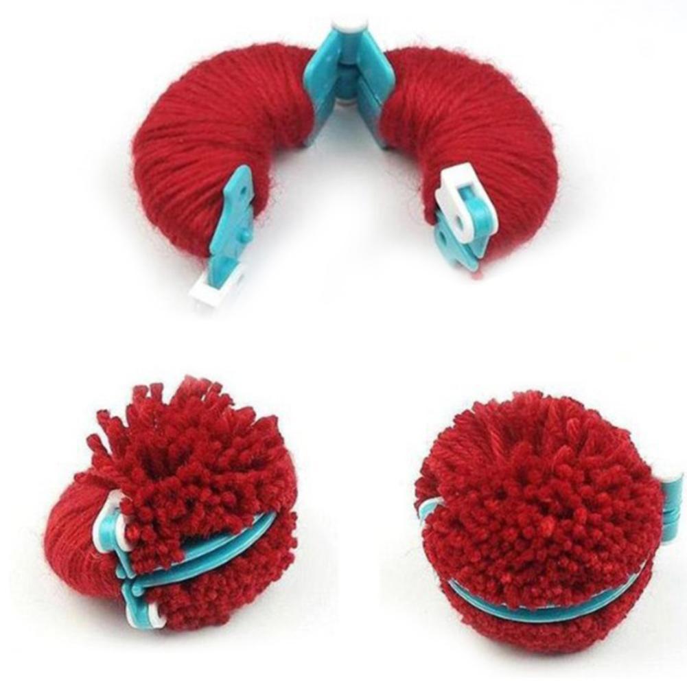 Pom Pom Maker Tool - 8個入りウールボールメーカーニットツール毛糸ポンポンウールプラッシュボールセット綿毛ボールウールボール製作ツールポンポンDIYウールツール