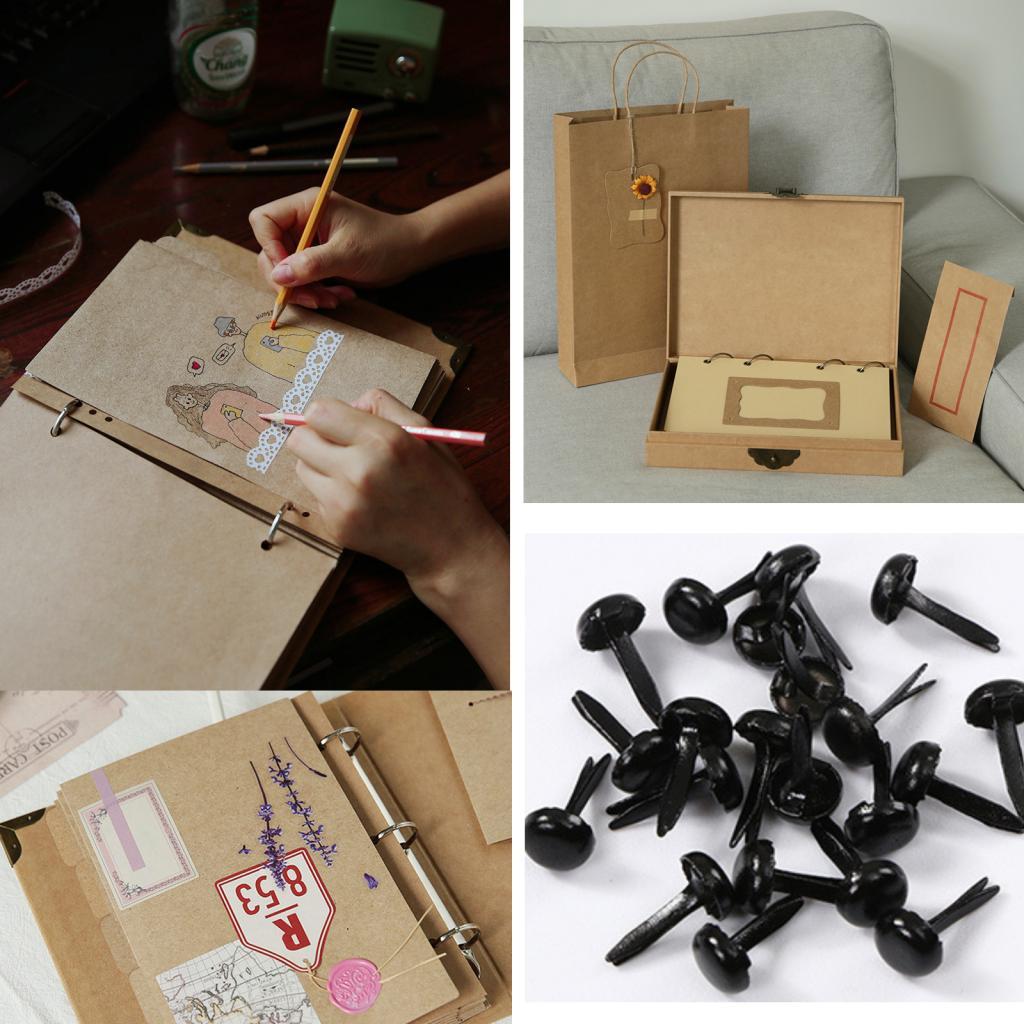 Embellishments For Scrapbooking - メタルブラッド シルバー製ミニブラッド ペーパークラフト、スクラップブック装飾用クラフト用品
