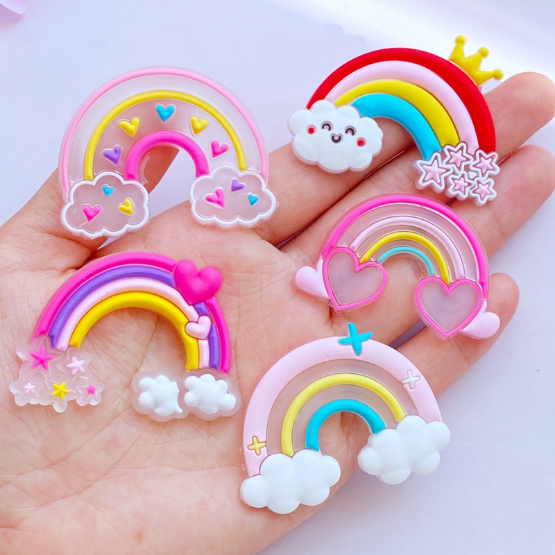 Embellishment Glue Craft - 装飾用の柔軟なPVCラベル10枚,素敵な透明漫画シリーズ,フラットバック,スクラップブック,装飾,手作り