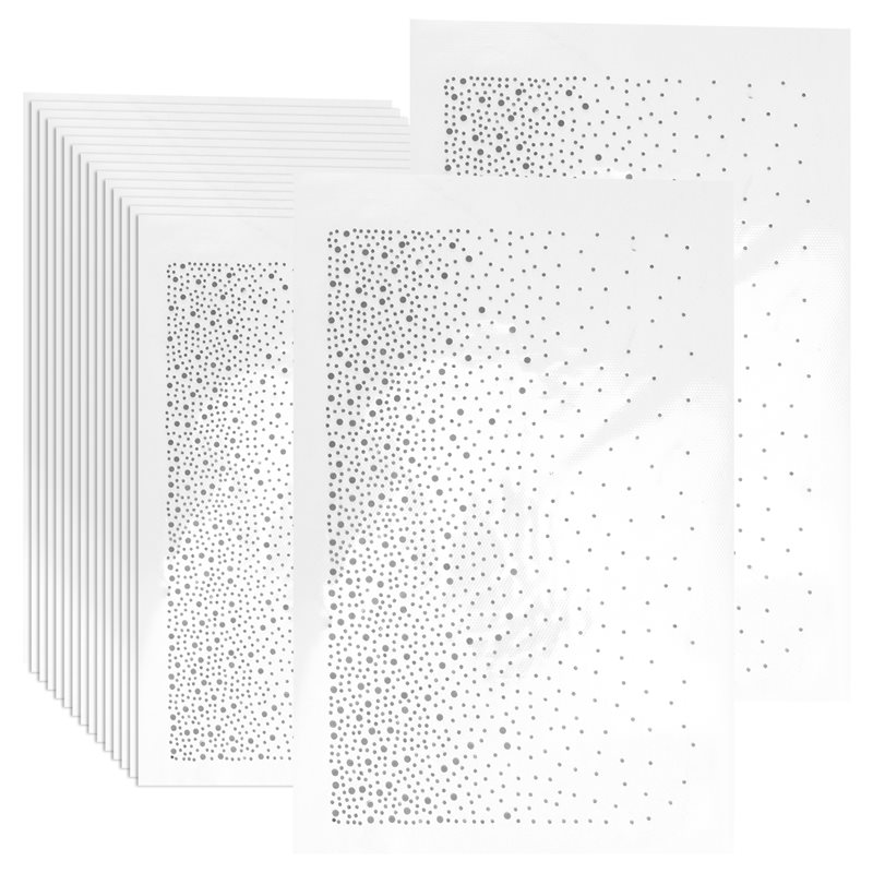 Hotfix Rhinestone Sheet - 2025年DIYクラフトのトレンド、グリッターホットフィックスラインストーンシート-衣類や生地用のアイロン接着ラインストーンシート17枚セット
