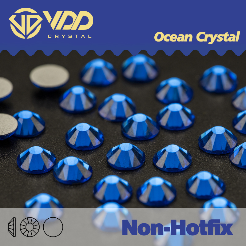 Hotfix Rhinestone Sheet - Vdd 029-青いラインストーン,カプリ,ホットフィックスなしのクリスタル,ネイルステッカー,アクセサリー,ラインストーンチェーン,ジュエリー用2mmクリスタル