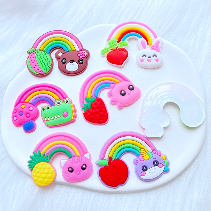 装飾用の柔軟なレインボーステッカー,動物のフルーツモチーフ, - Embellishment Glue Craft のレビューと価格
