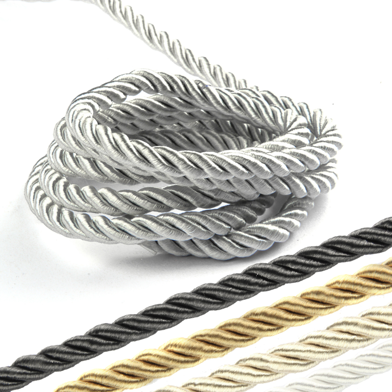 5YD/ロット 8 ミリメートルツイストトリムコードロープナ - Cord Trim Twisted のレビューと価格