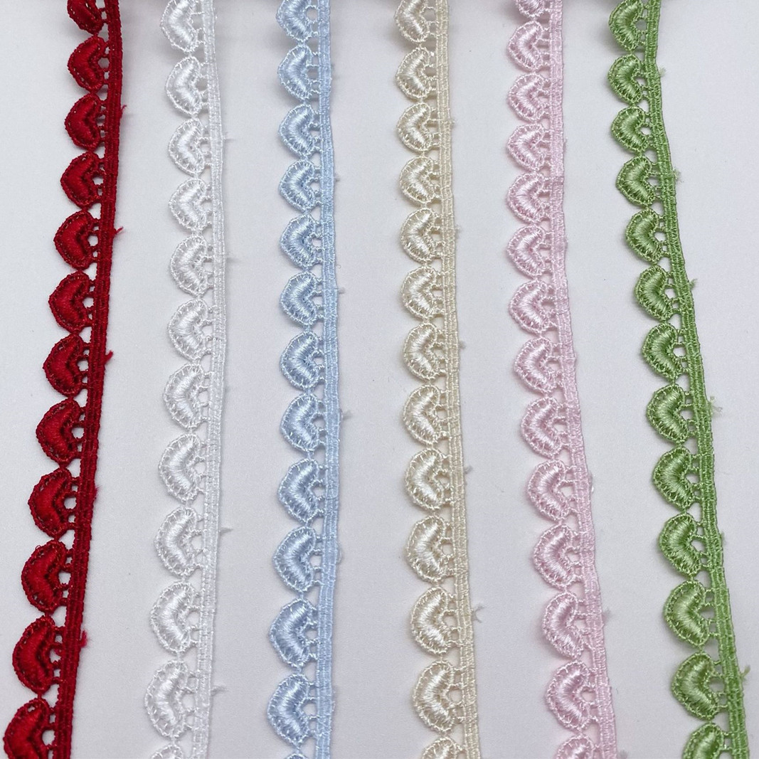 4 ヤード刺繍多色一方的な愛のレース生地トリムリボン DIY - Lace Ribbon Trim のレビューと価格