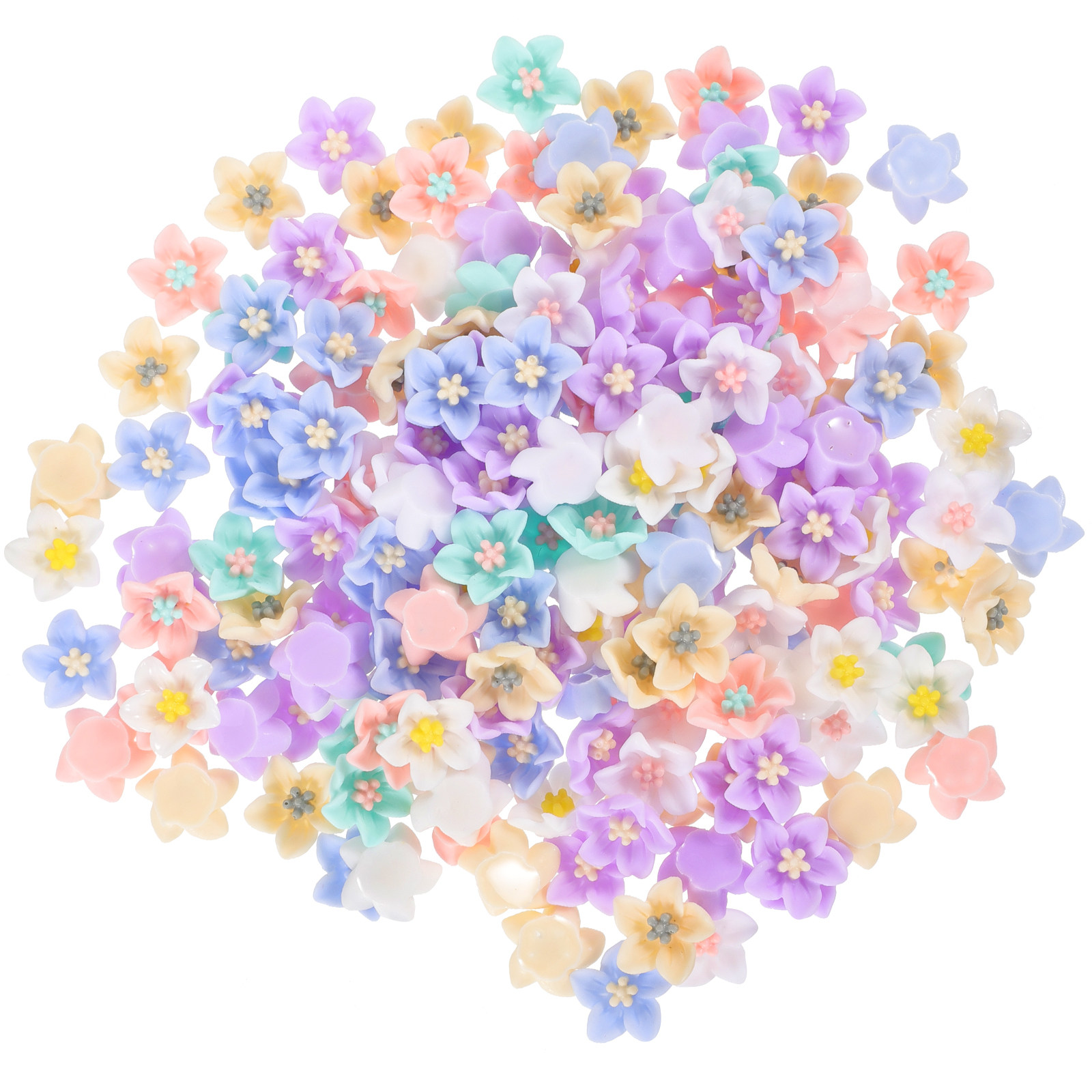 200個入り ユニークな樹脂製フラワーアクセサリー DIYス - Craft Embellishment のレビューと価格