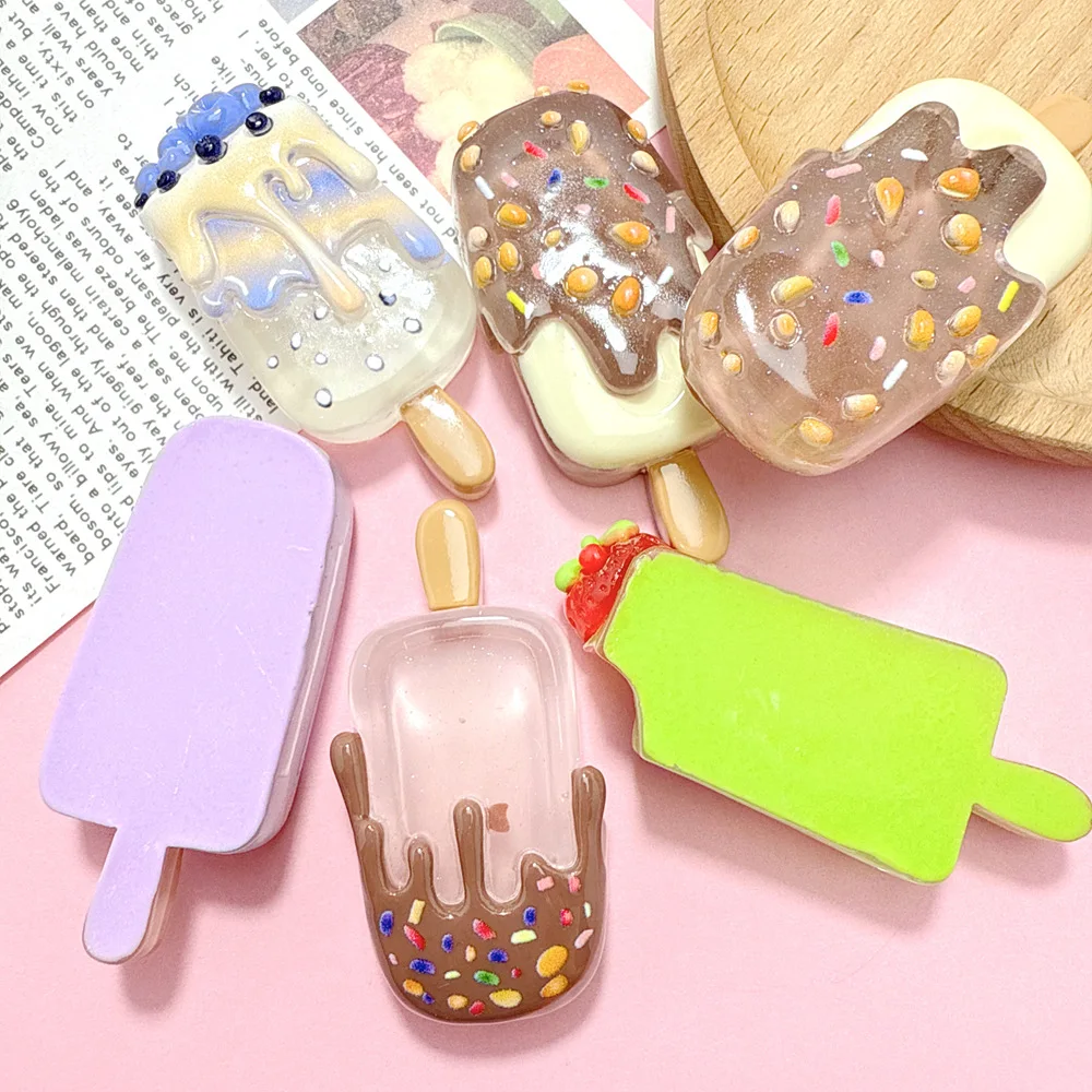 暗闇で光る透明な樹脂製アイスキャンディーカボション、DIYク - Christmas Craft Embellishment のレビューと価格