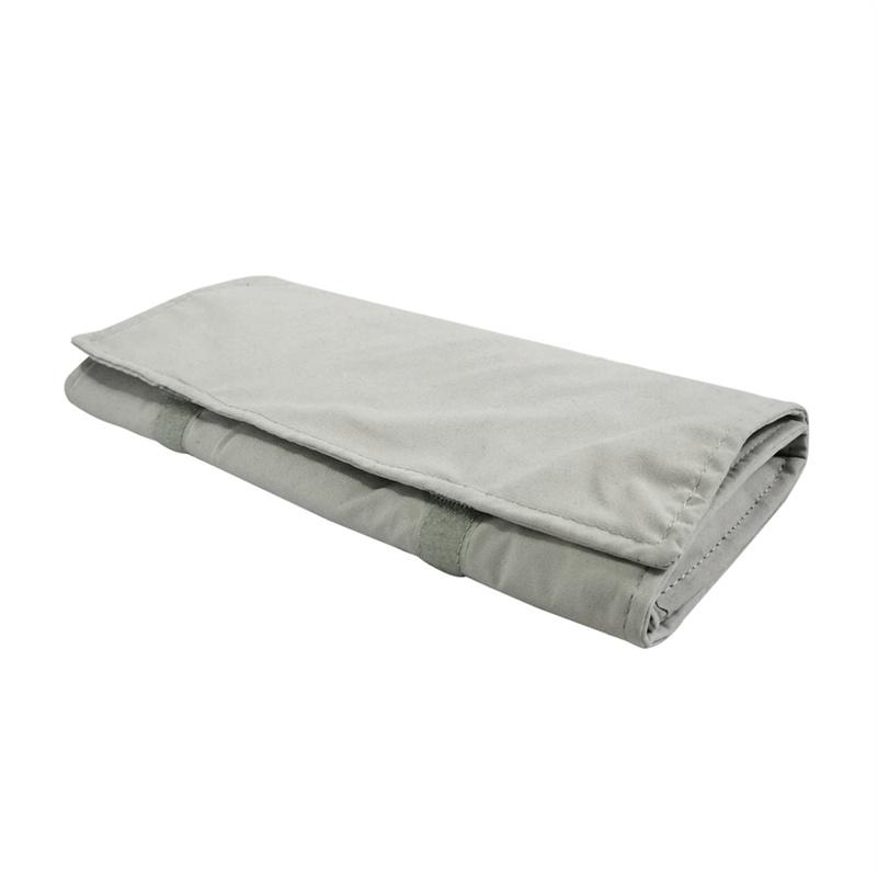 新しいネックレス収納ロールバッググレー PP ベルベットジュ - Velvet Ribbon Roll のレビューと価格