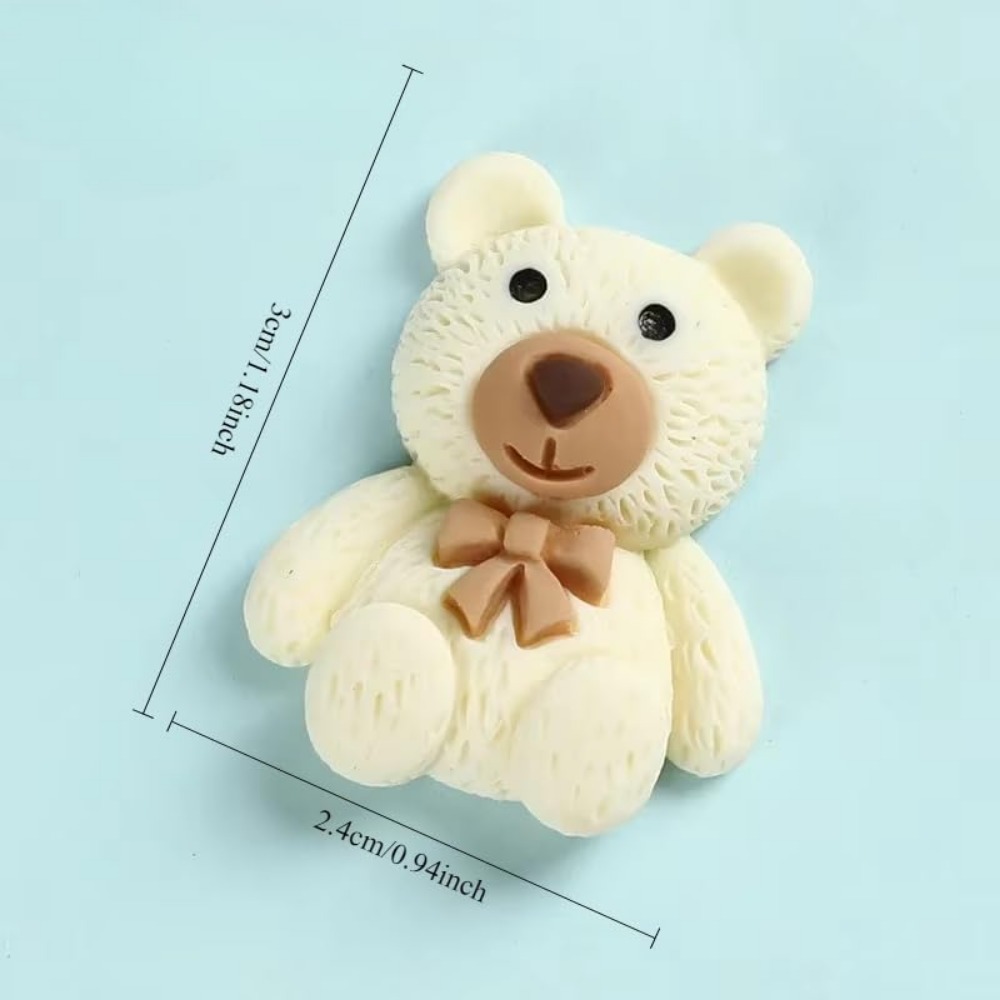 10-100 個漫画ベージュコーヒーベア樹脂カボション売春フ - Embellishments For Scrapbooking のレビューと価格