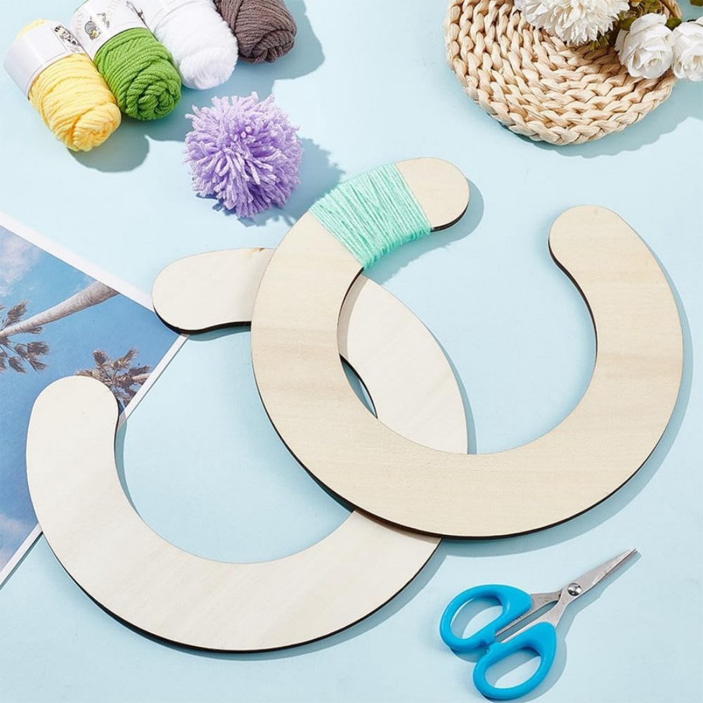 木製ポンポンメーカー 2 個セット – ふわふわの糸ボール、 - Pom Pom Maker Tool のレビューと価格