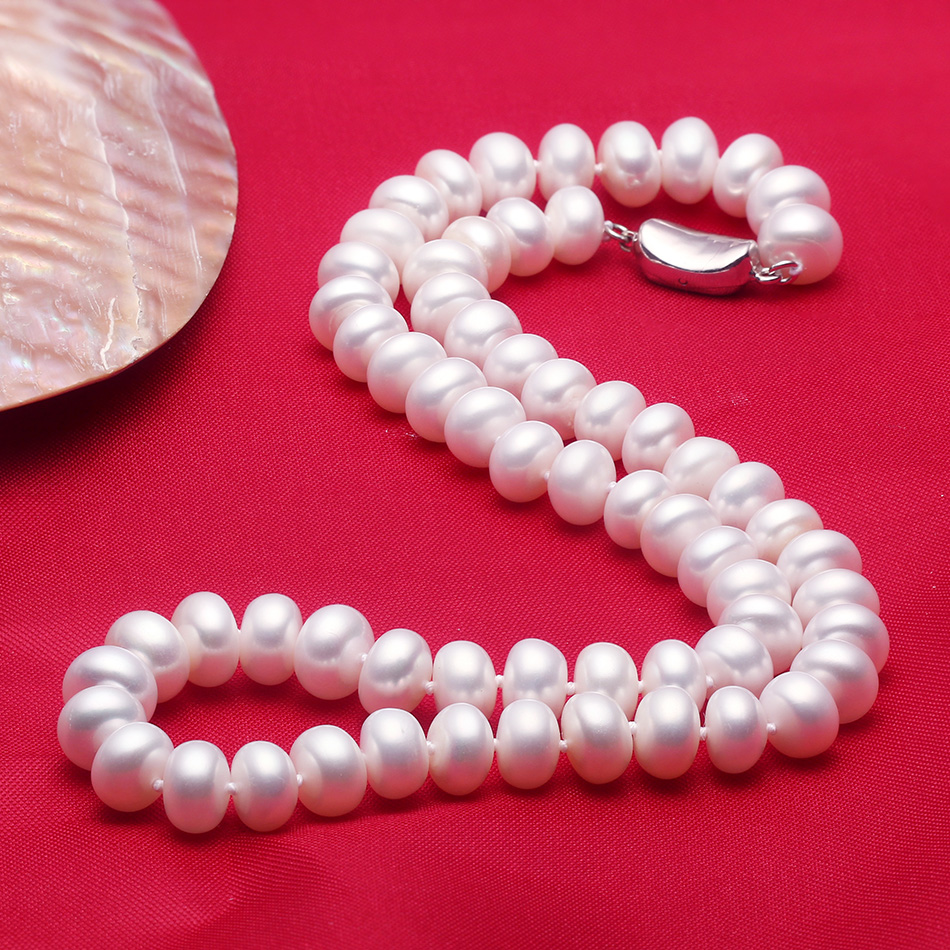 Cauuev 驚きの価格 AAAA 高品質天然淡水真珠のネッ - Pearl Trim Chain のレビューと価格
