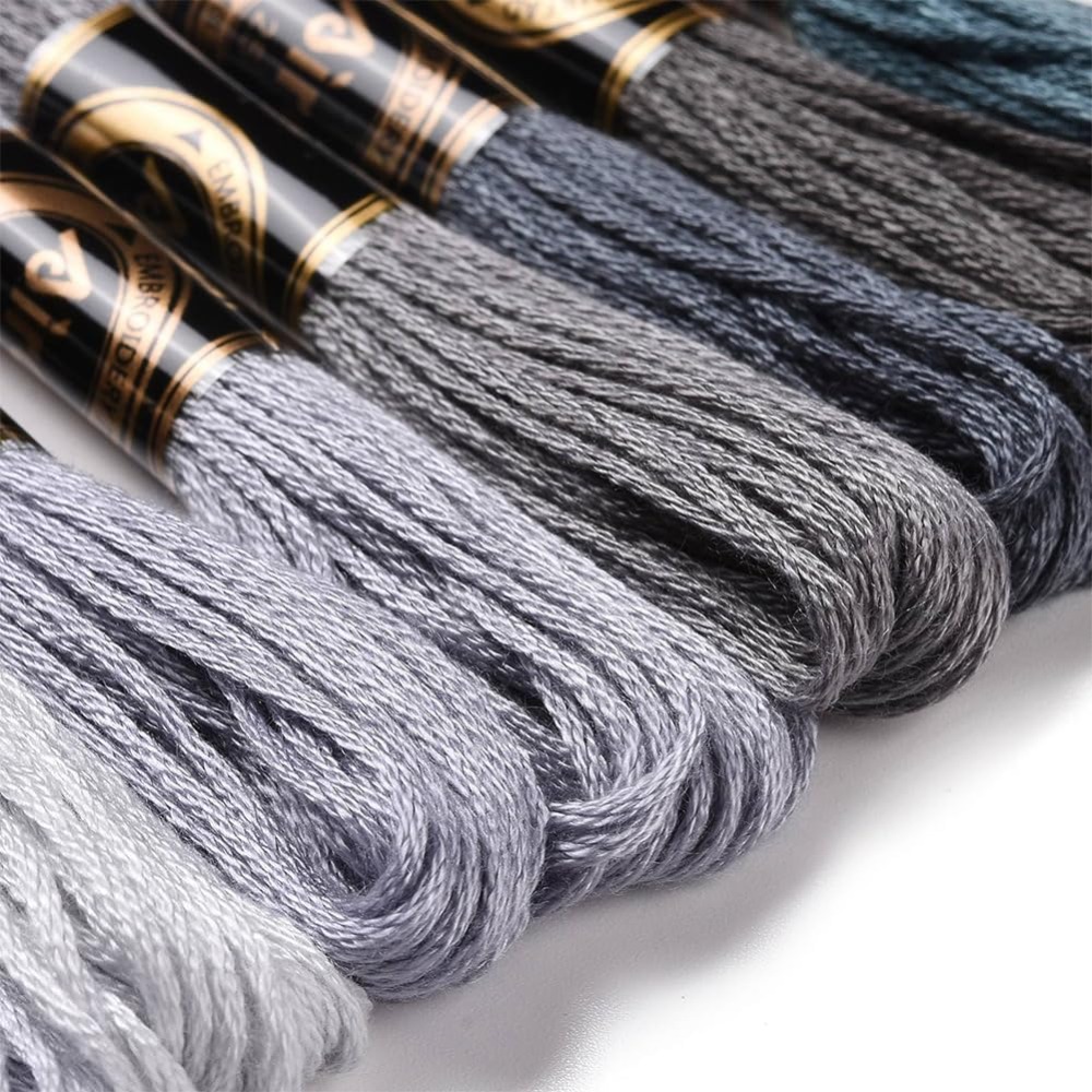 8かせ70ヤードグレーフレンドシップブレスレットストリング刺 - Embroidery Embellishments のレビューと価格