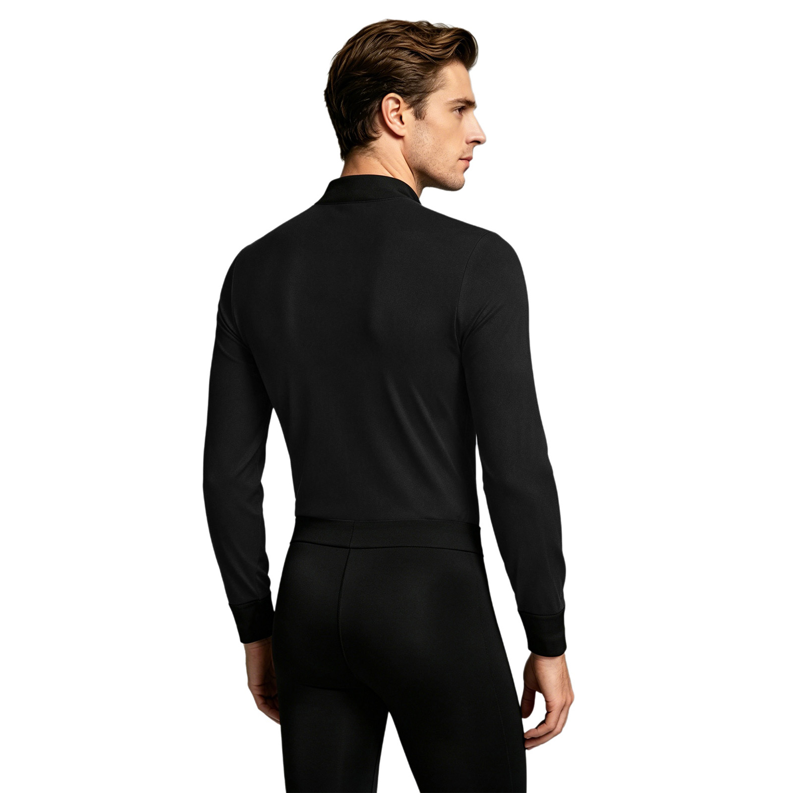 メンズラテンジャズダンスレオタードシャツボディスーツシャツト - Rhinestone Banding Trim のレビューと価格