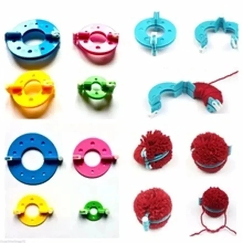 8 個 4 サイズ綿毛ボールウィーバーポンポンメーカー編み機 - Pom Pom Maker Tool のレビューと価格