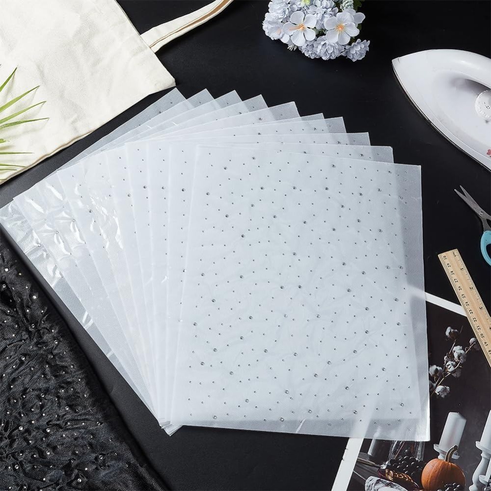 10枚入り グリッターホットフィックスラインストーン アイロ - Hotfix Rhinestone Sheet のレビューと価格