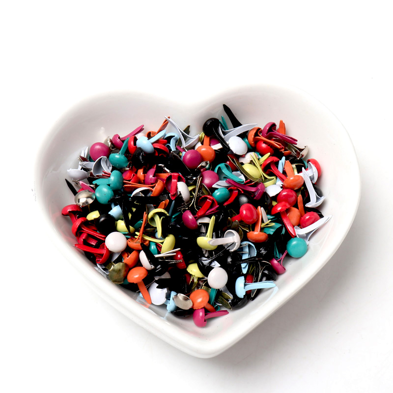 混合パステルラウンドブラッドスクラップブッキング装飾ファスナ - Embellishments For Scrapbooking のレビューと価格