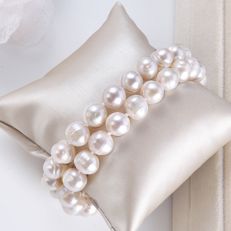 8-9 ミリメートル天然淡水パール 925 スターリングシル - Pearl Trim Chain のレビューと価格