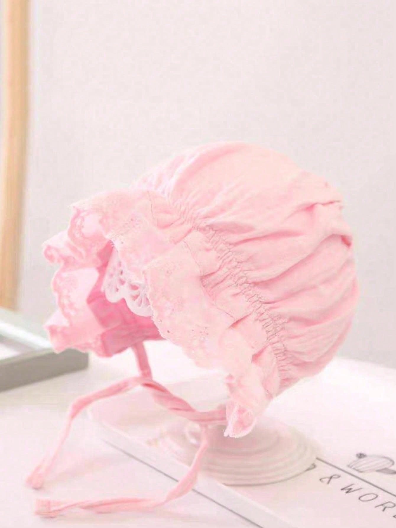 1個入り ヴィンテージレース花柄ベビーボンネット 女の子用  - Embroidery Embellishments のレビューと価格