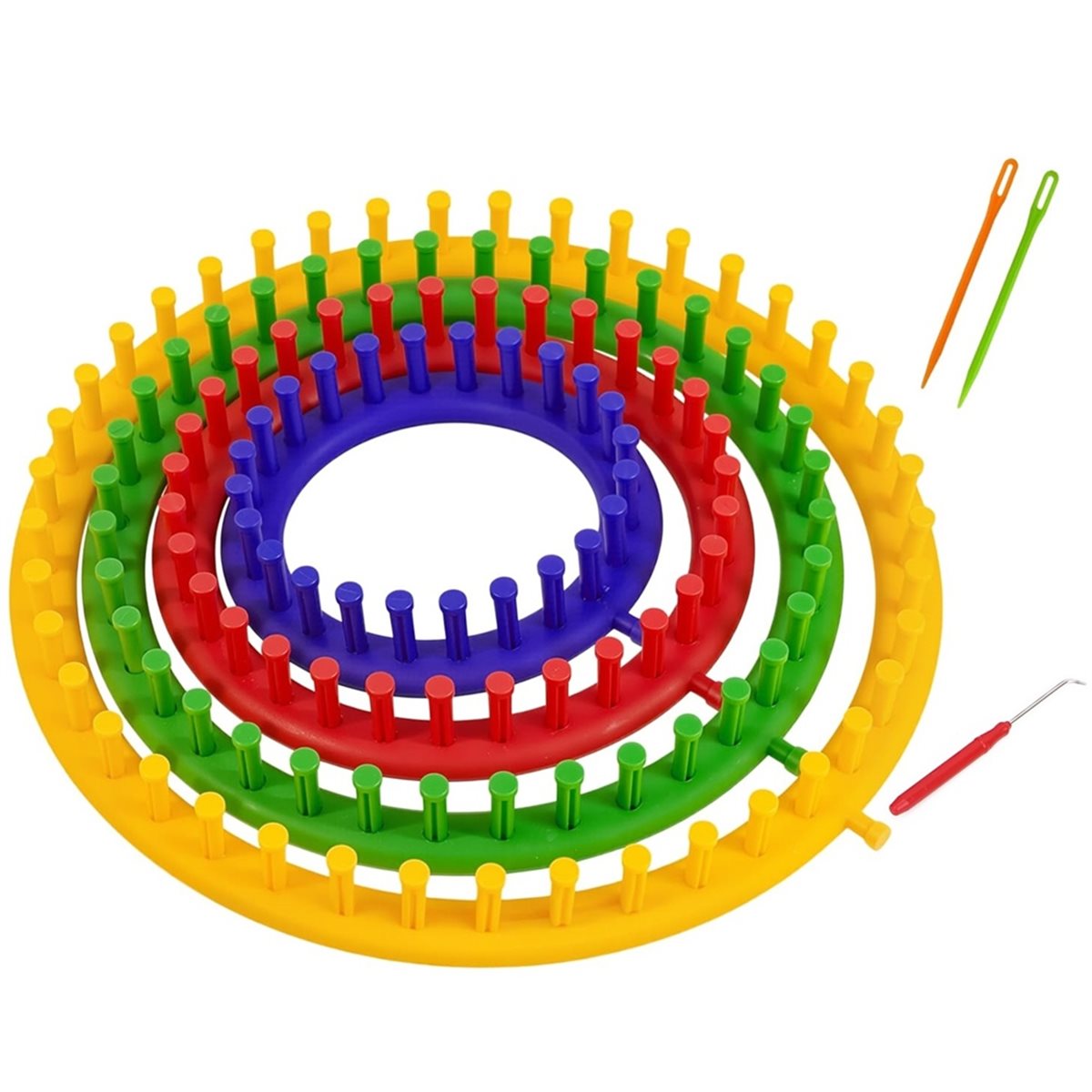 軽量編み物キット ポンポンメーカー付き 丸編み針 初心者向け - Pom Pom Maker Tool のレビューと価格