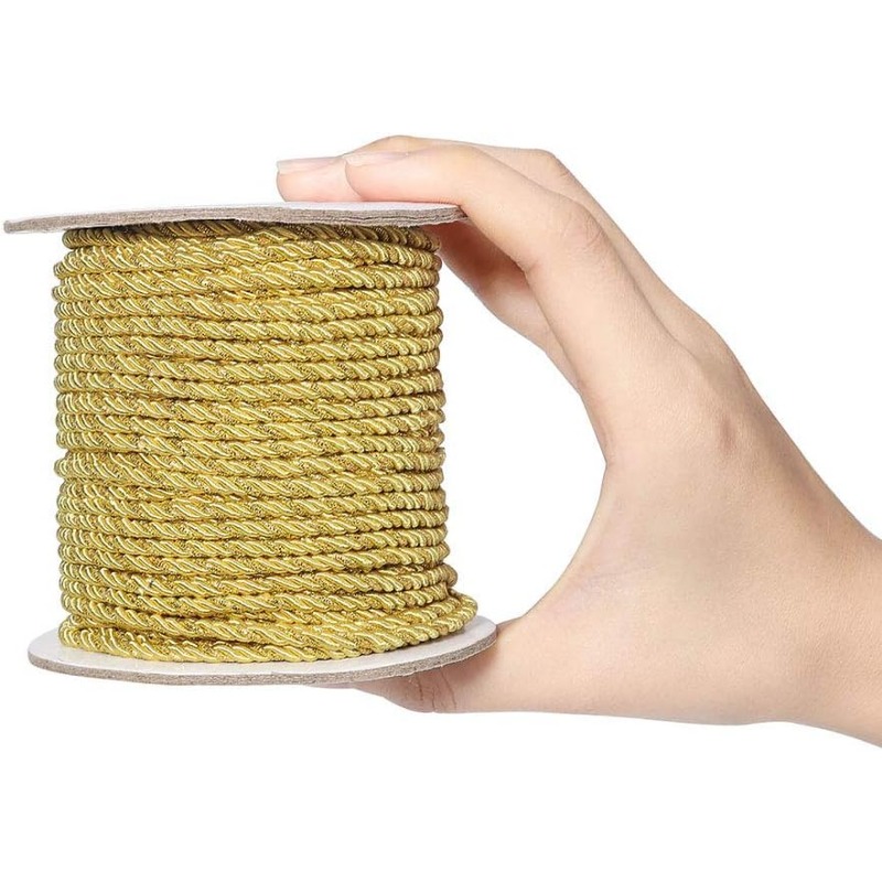 金属繊維ロープ,3プライ,装飾ロープ,トリム糸,シルクロープ - Cord Trim Twisted のレビューと価格