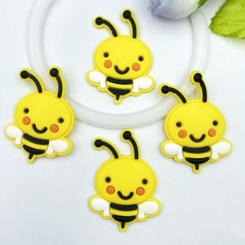 10/20/30個かわいいpvc蜂柔軟な接着剤フラットバック - Embellishment Glue Craft のレビューと価格