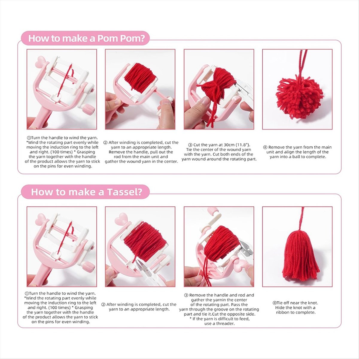 KSOL ポムメーカーセット ツールワインダーツール ボール - Pom Pom Maker Tool のレビューと価格