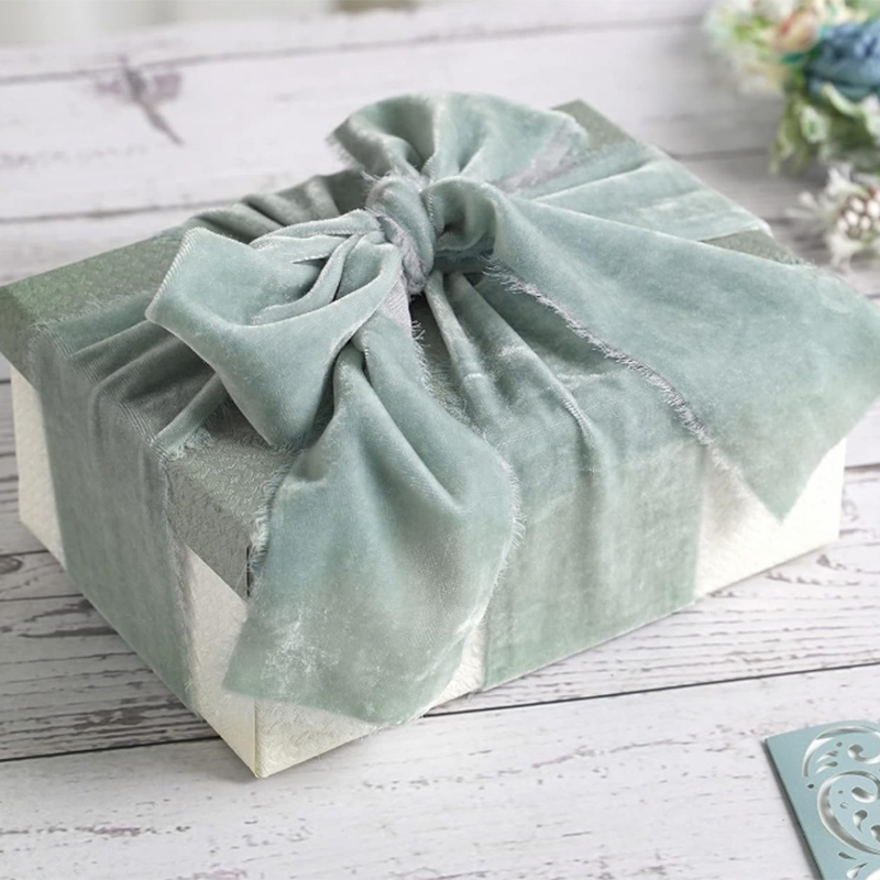 手作りのベルベットリボンの群れ,ケーキのギフト装飾,結婚式の - Velvet Ribbon Roll のレビューと価格