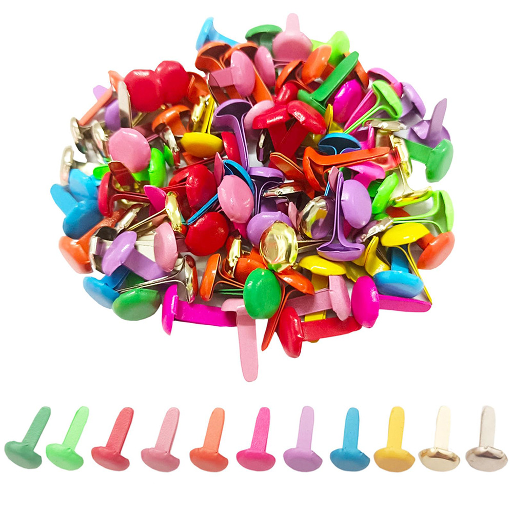 100個/袋 ミックス柄 丸型メタルブラッド DIYスクラッ - Embellishments For Scrapbooking のレビューと価格