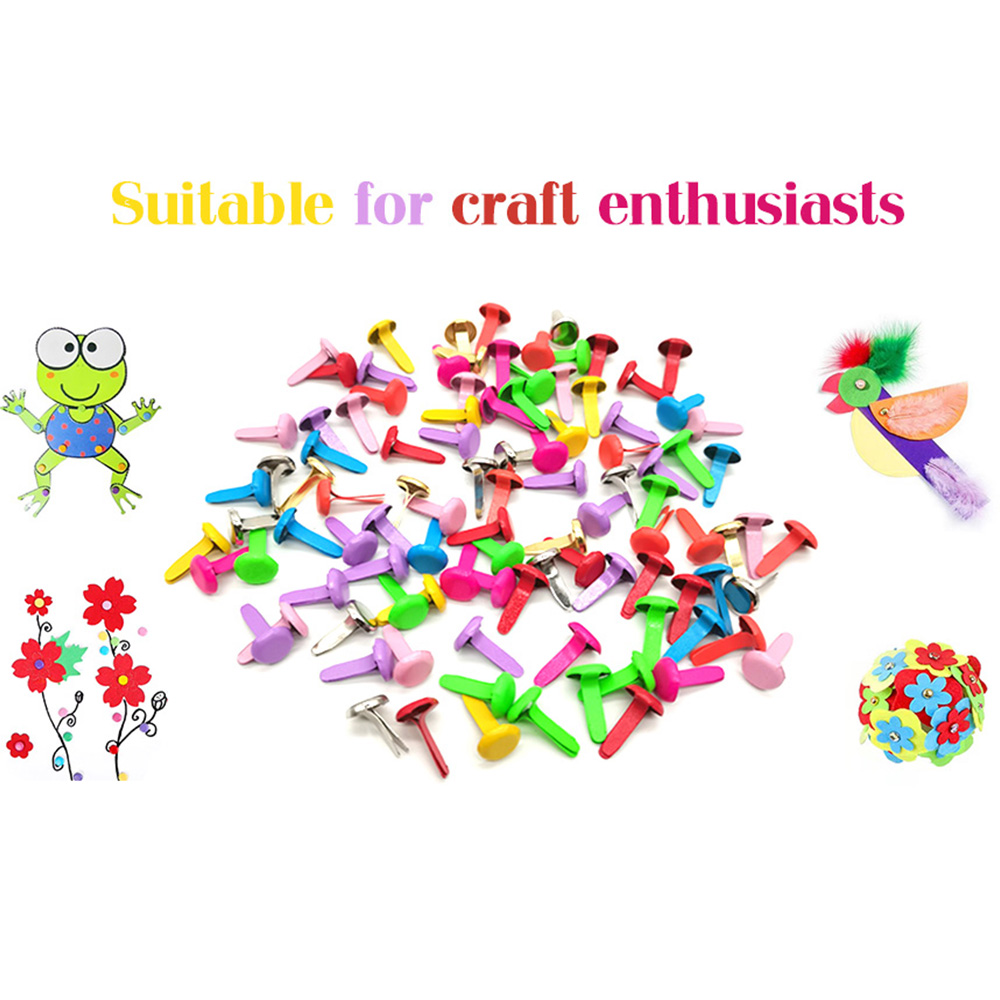 100個/袋 ミックス柄 丸型メタルブラッド DIYスクラッ - Embellishments For Scrapbooking のレビューと価格