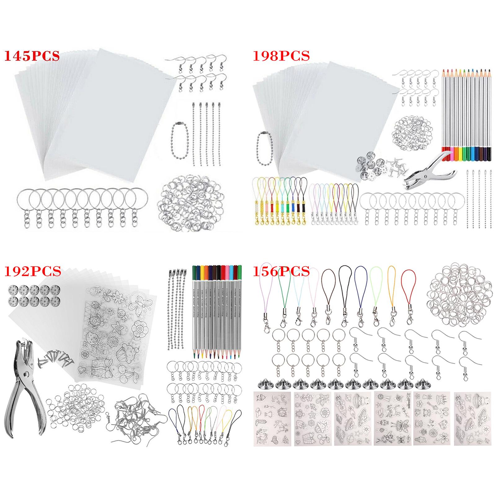 熱収縮プラスチックセット、キーホルダークラフト装飾用フィルム - Craft Embellishment のレビューと価格